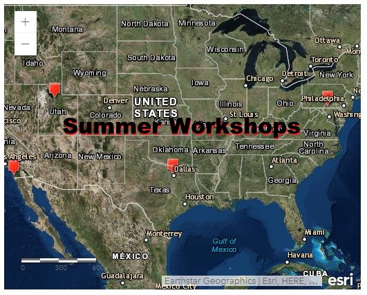 Summer 2018 Workshops
